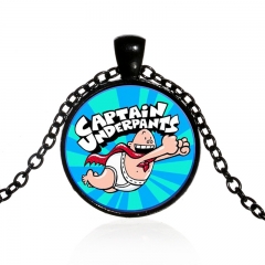 Captain Underpants Funny Alloy Necklace Fancy Long Chain Necklace Cosplay Pendant