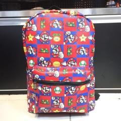 Game Super Mario Bro Cartoon Backpack Bags Students Cute Bag