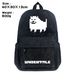 Undertale Cartoon Bag Black Canvas Wholesale Anime Backpack Bags