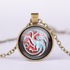 Game Of Thrones Alloy Necklace Glass Pendant Cosplay Necklace