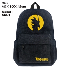 Dragon Ball Z Cartoon Bag Black Canvas Wholesale Anime Backpack Bags