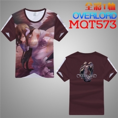 Overlord Cosplay Cartoon Print Anime Short Sleeves T Shirts