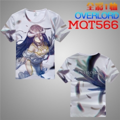Overlord Cosplay Cartoon Print Anime Short Sleeves T Shirts