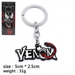 Spider Man Venom Cosplay Movie Pendant Anime Alloy Keychain