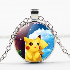 Pokemon Pikachu Kawaii Necklace Alloy Necklace Fashion Pendant For Children