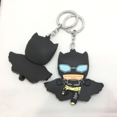 Batman Cute Pendant Keychain Soft PVC Key Ring
