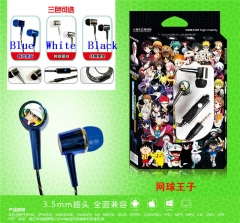 3 Colors The Prince of Tennis Cartoon Headset 3.5mm Anime Headphone