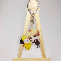 K-POP BTS Bulletproof Boy Scouts BT21 Chimmy Two Sides Pendant Good Quality Acrylic Anime Keychain