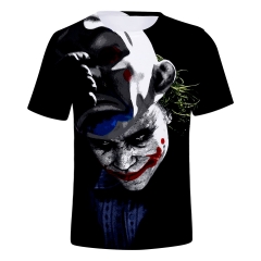 Suicide Squad Joker Soft T shirts 3D Cosplay T shirt Short Sleeves Tshirts