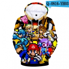 New Arrival Super Mario Bro 3D Cosplay Hoodies Thick Colorful Hooded Fashion Sweatshirts
