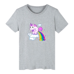 Unicorn Summer T shirts Fashion Cosplay T shirt Short Sleeves Tshirts