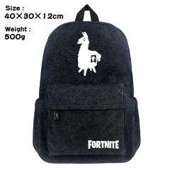 Fortnite Game Satchel Bags Canvas Black Schoolbag Anime Backpack