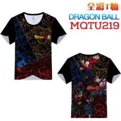 Dragon Ball Z Cosplay Cartoon Print Anime Short Sleeves Style Round Neck Comfortable T Shirts
