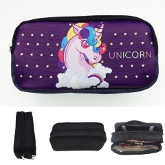 Unicorn Cosplay Cartoon Waterproof For Girls Student Anime Pencil Bag