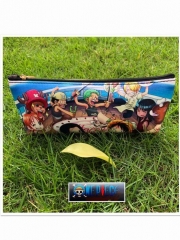 One Piece Cosplay Cartoon Cheapest For Student Anime PU Pencil Bag