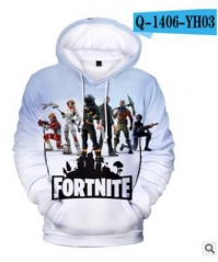 Popular Game Fortnite 3D Hoodies Loose Fashion Hooded Colorful Sweatshirts