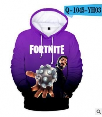 Popular Game Fortnite 3D Hoodies Loose Fashion Hooded Colorful Sweatshirts