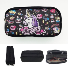 Unicorn Cosplay Cartoon Waterproof For Girls Student Anime Pencil Bag