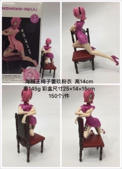 One Piece Reiju Pink Clothes Cartoon Model Toys Statue Japanese Anime PVC Figure 14cm