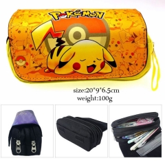 Pokemon Pikachu Cartoon Pencil Case Japanese Anime Pencil Bag