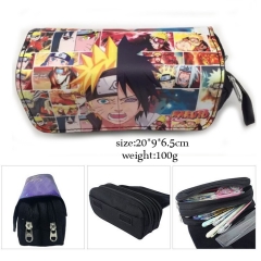 Cartoon Naruto Anime Good Quality Students PU Pencil Bag