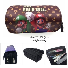 Popular Super Mario Bros Game Anime Good Quality Students PU Pencil Bag