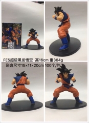 Dragon Ball Z Goku Black Hair Cartoon Model Toys Statue Japanese Anime PVC Figure 16cm