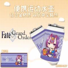 Fate Grand Order Cartoon Aluminum alloy insulated kettle Cute Cups