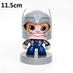 The Thor Can Change Face Cartoon Model Toys Statue Q-version Anime PVC Figure 11.5cm