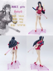 One Piece Cartoon Model Toys Statue Baby-5 Anime PVC Figure 14CM