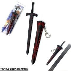 Fate Grand Order Saber Cosplay Cartoon Cool Keyring Pendant Anime Sword Keychain