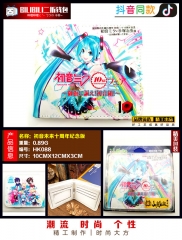 Hatsune Miku Cosplay Cartoon Purse Anime Folding Short Wallet