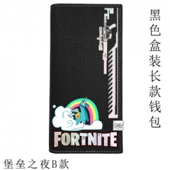 New Fortnite Cosplay Hot Game Cartoon PU Anime Wallet Bifold Long Style Coin Purse