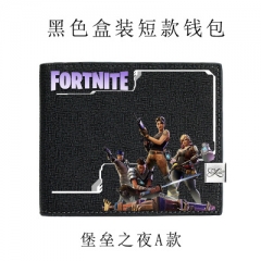 Fortnite Cosplay Hot Game Cartoon PU Anime Wallet Bifold Short Style Coin Purse