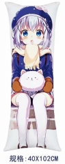 Is the Order a Rabbit? Cosplay Cartoon Stuffed Bolster Anime Pillow 40*102cm