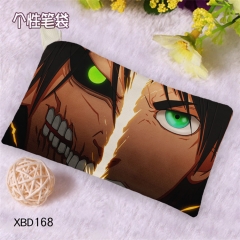 Attack on Titan Cosplay Cartoon Canvas For Student Anime Pencil Bag