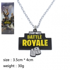 Hot Fortnite Cosplay Game Decoration Neck Fashion Letter Design Anime Alloy Necklace