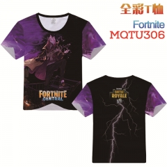 Fortnite Cosplay Game Cartoon Print Anime Short Sleeves Style Round Neck Comfortable T Shirts