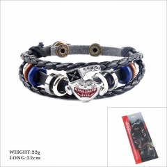 Tokyo Ghoul Cosplay Cartoon Woven Leather Bangles Anime Bracelet