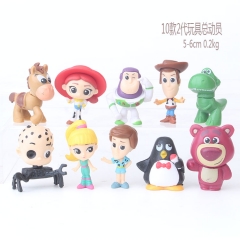 10pcs/set Toy Story Cartoon Collection Toys Statue Anime PVC Figure 5-6cm