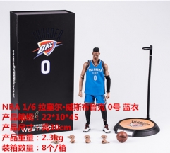 NBA Star Russell Westbrook Cartoon Model Toys Statue 1/6 Scale Anime PVC Action Figure 30cm