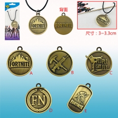 5Styles Fortnite Cosplay Cartoon Decoration Anime Necklace