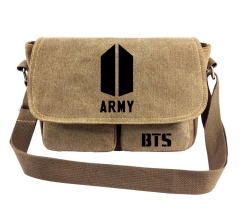 K-POP BTS Bulletproof Boy Scouts ARMY Canvas Crossbody Bag Student Anime Shoulder Bag