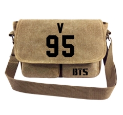 K-POP BTS Bulletproof Boy Scouts 95V Canvas Crossbody Bag Student Anime Shoulder Bag