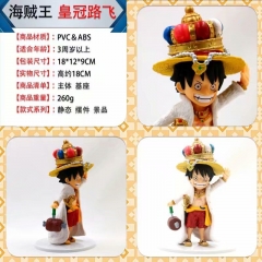 One Piece Crown Luffy Cosplay Cartoon Collection Model Toys Anime Plastic Figure