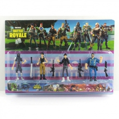Hot Game Fortnite Character Anime PVC Figure Cute Figures With Weapon 4PCS/SET