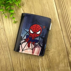 Spider Man Movie Cosplay Cartoon Short Purse Anime PU Leather Wallet