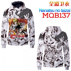 The Seven Deadly Sins Fashion Cosplay Cartoon Print Anime Sweater Hooded Hoodie