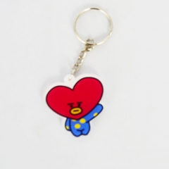 K-POP BTS Bulletproof Boy Scouts Pendant Key Ring Cartoon Acrylic Cute Keychain