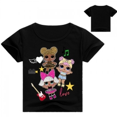2018 Fashion Surprise Doll Fashion Cosplay Cartoon Print Anime Short Sleeves Style Round Neck Comfortable T Shirts For Children